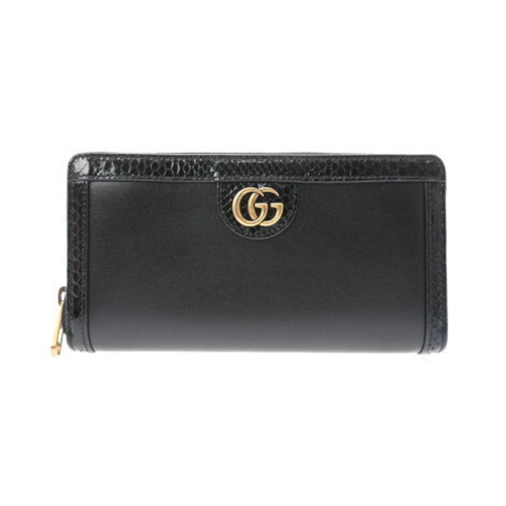 Gucci Offdia Wallet Black Python Leather Long - image 1